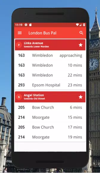 Schermata London Bus Pal: Live arrivals 2