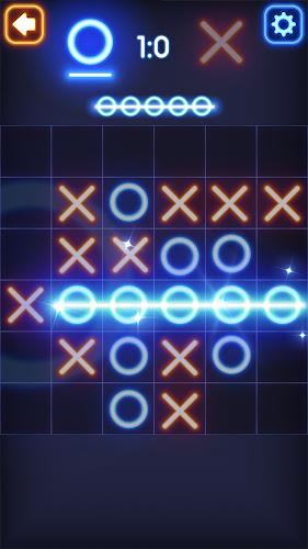 Tic Tac Toe Glow: 2 Players Tangkapan skrin 3