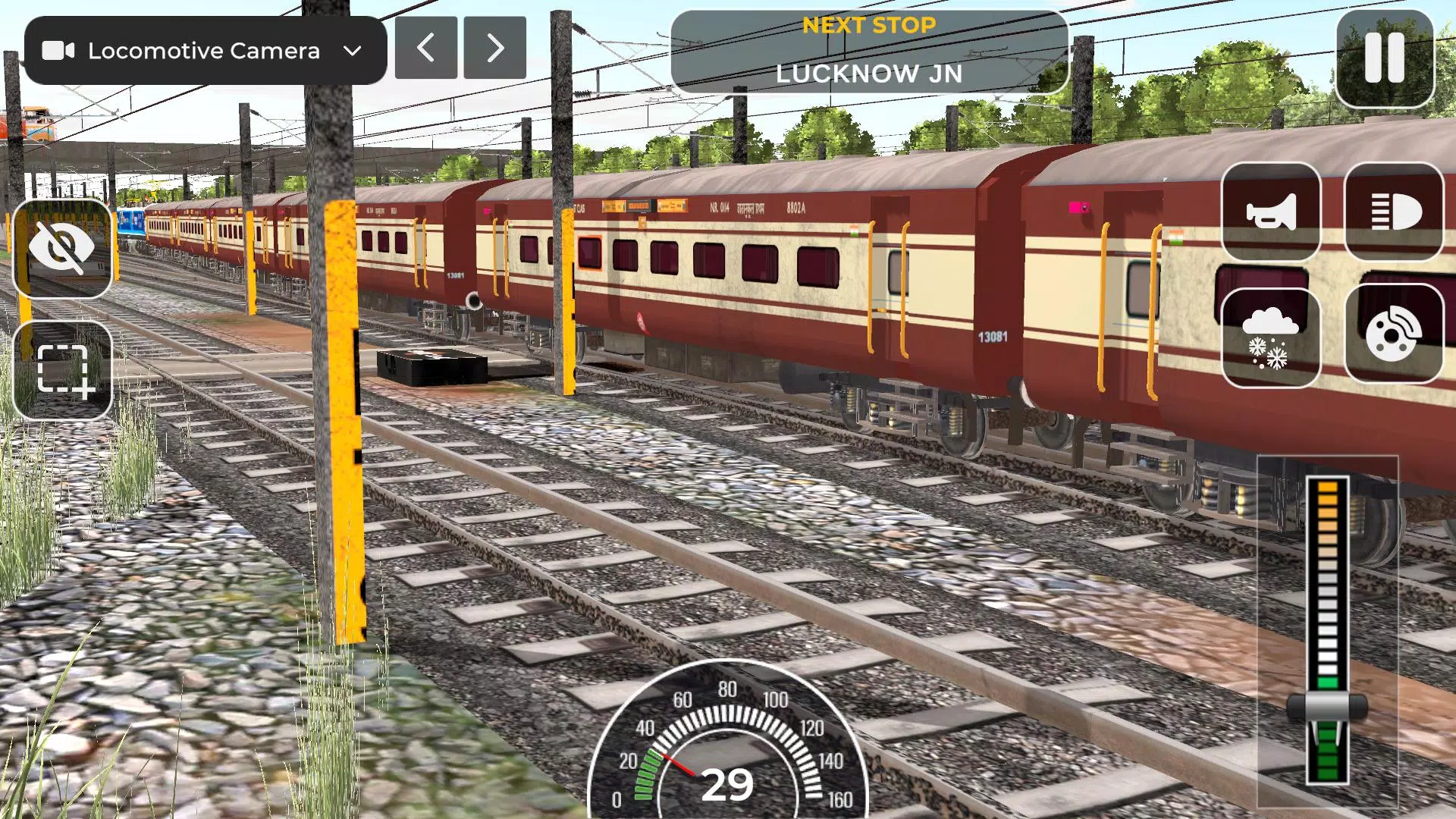 Indian Railway Train Simulator स्क्रीनशॉट 3