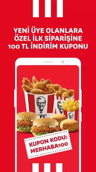 KFC Türkiye – Yemek Siparişi Tangkapan skrin 1