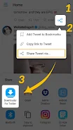 Download Twitter Videos - GIF ဖန်သားပြင်ဓာတ်ပုံ 0