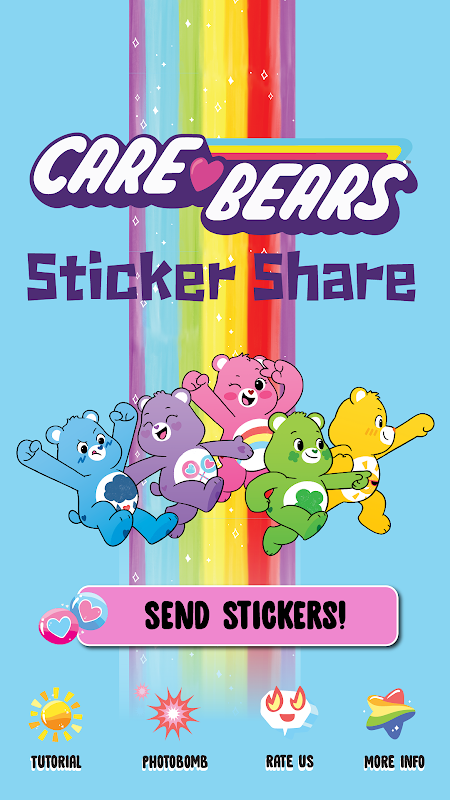 Care Bears Sticker Share ภาพหน้าจอ 1