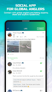 Rippton–Social  Fishing App, Fishing Map, Logbook Ảnh chụp màn hình 1