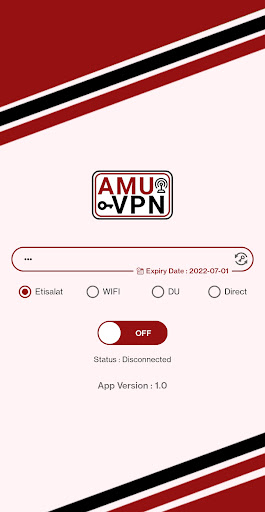 Amu VPN स्क्रीनशॉट 0