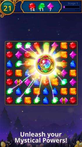 Jewels Magic: Mystery Match3 Captura de pantalla 1