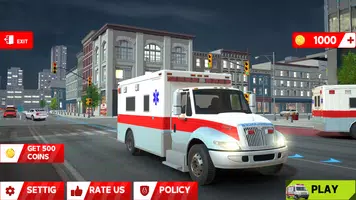 city ambulance game स्क्रीनशॉट 0