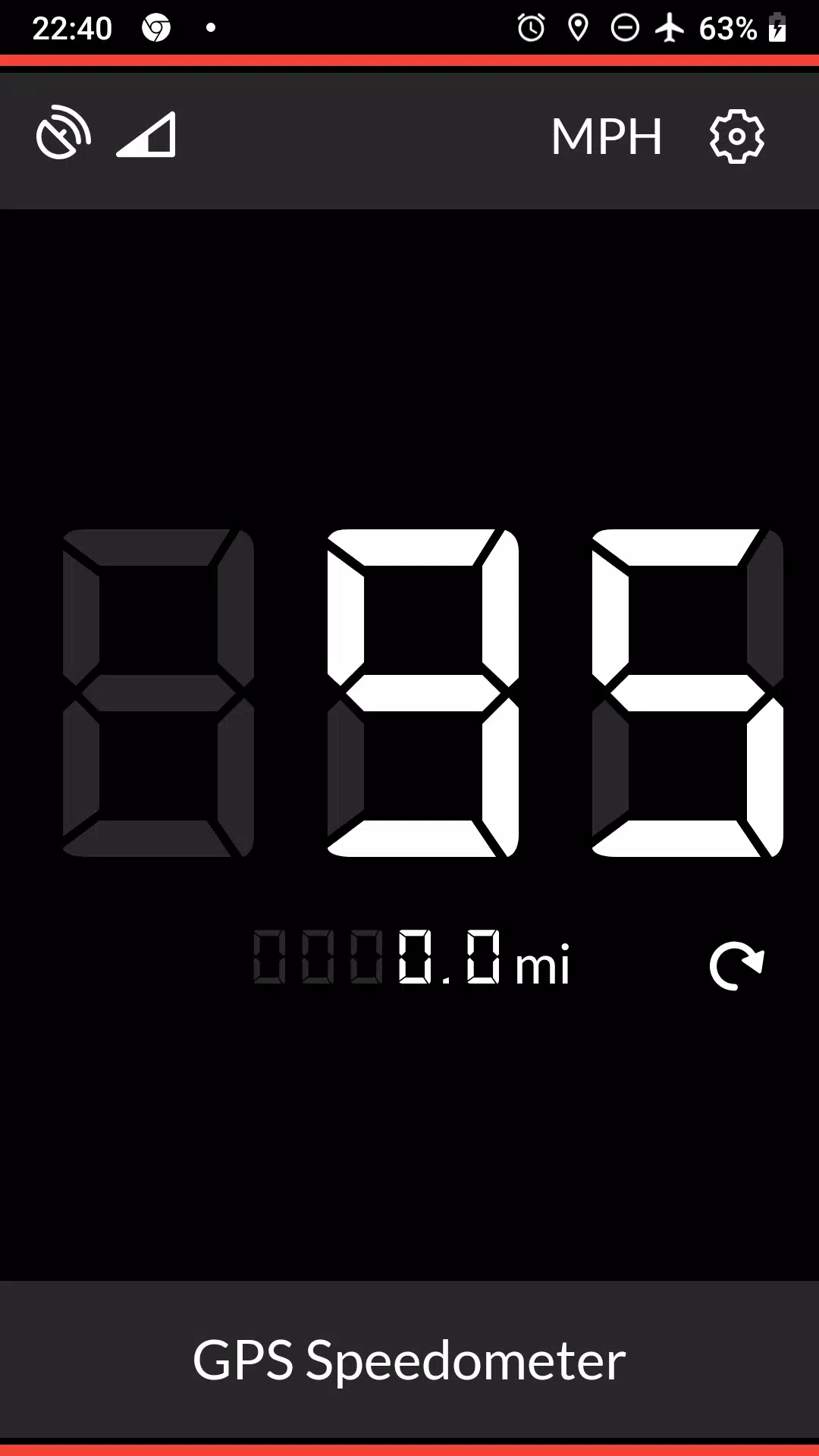 GPS Speedometer स्क्रीनशॉट 0