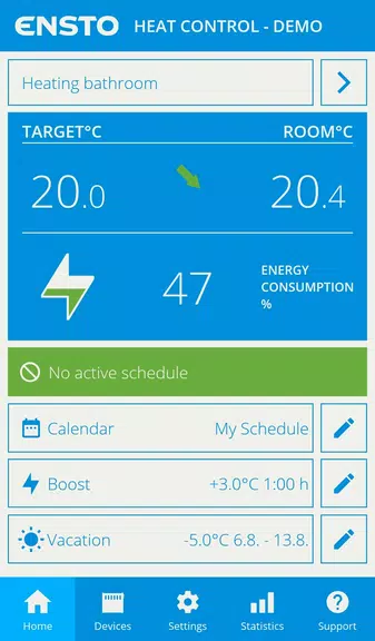 Ensto Heat Control App Ekran Görüntüsü 0