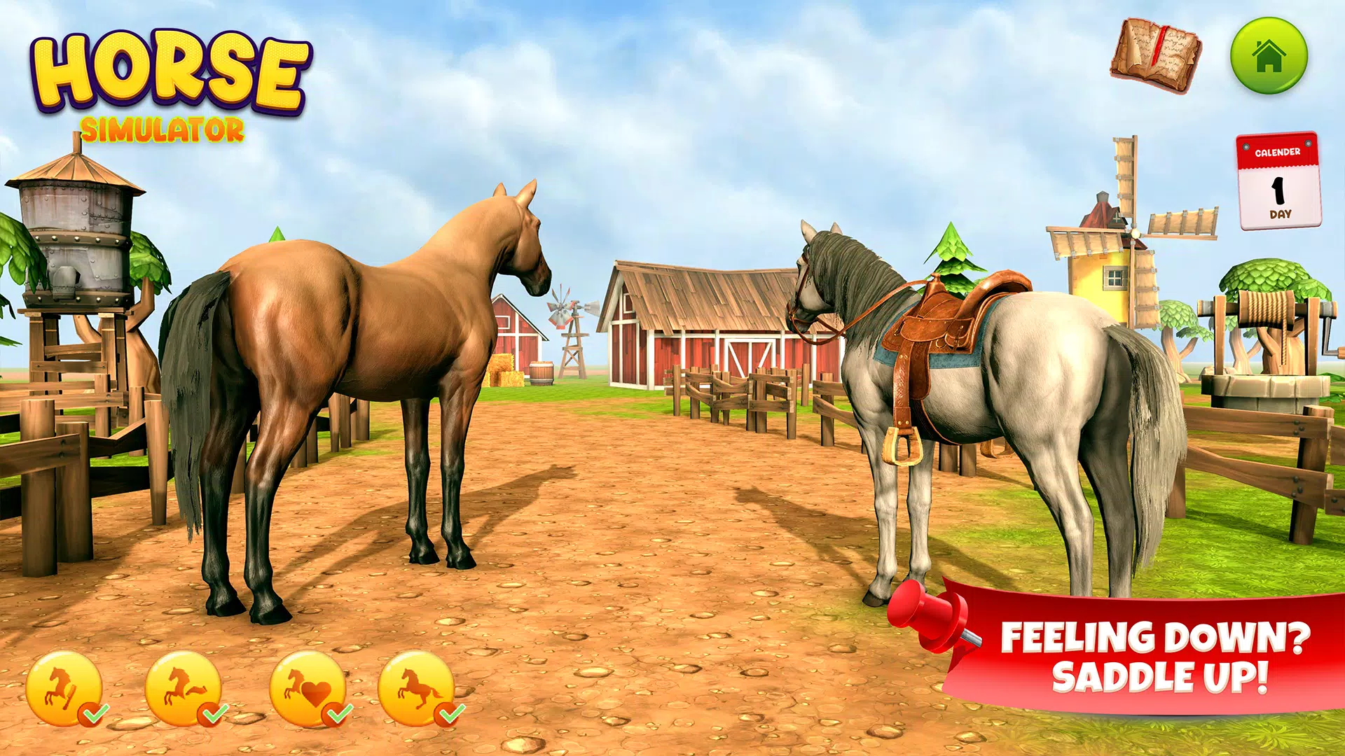 Horse Simulator Family Game 3D Скриншот 0