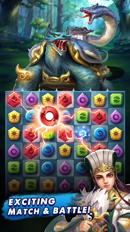 Schermata Three Kingdoms & Puzzles: Matc 0