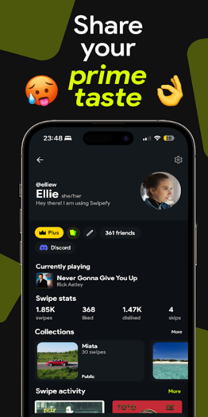 Swipefy for Spotify ဖန်သားပြင်ဓာတ်ပုံ 1