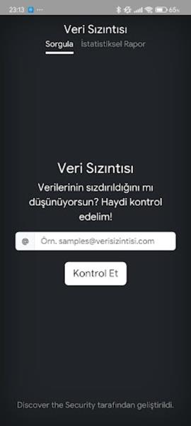 Veri Sızıntısı Zrzut ekranu 2