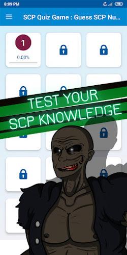 scp quiz game ภาพหน้าจอ 1