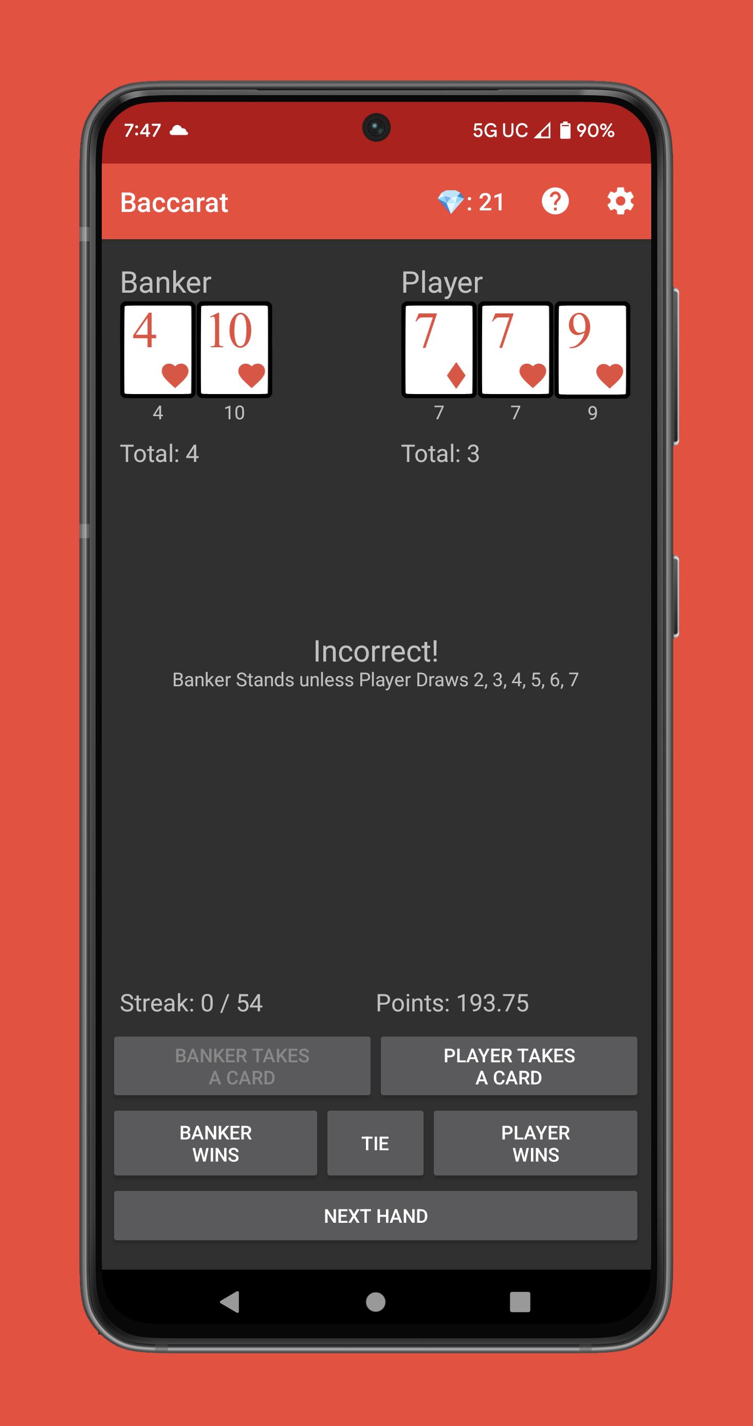 Learn Baccarat Capture d'écran 1