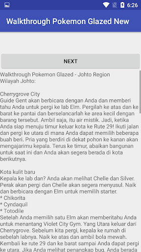 Walkthrough Pokemon Glazed New Zrzut ekranu 2