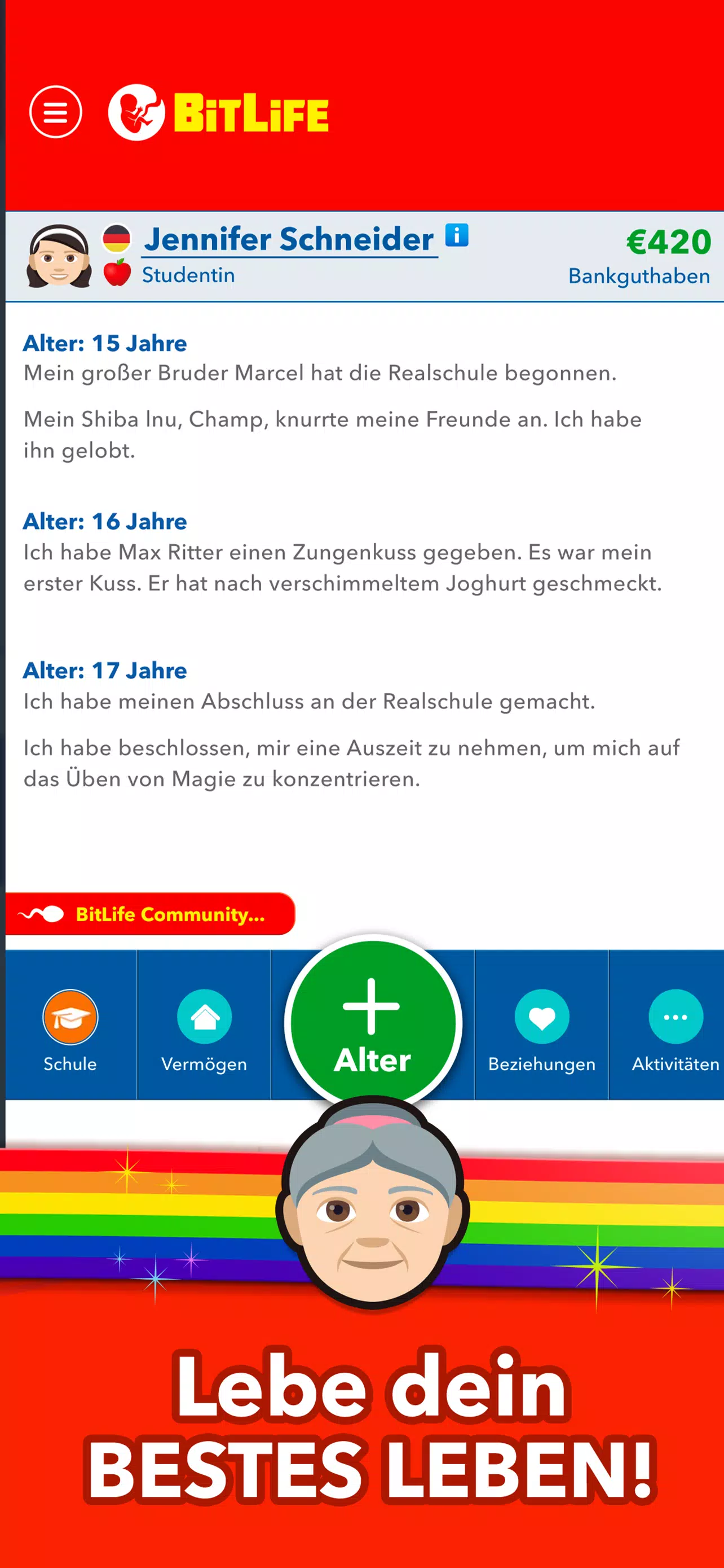 BitLife DE - Lebenssimulation स्क्रीनशॉट 3