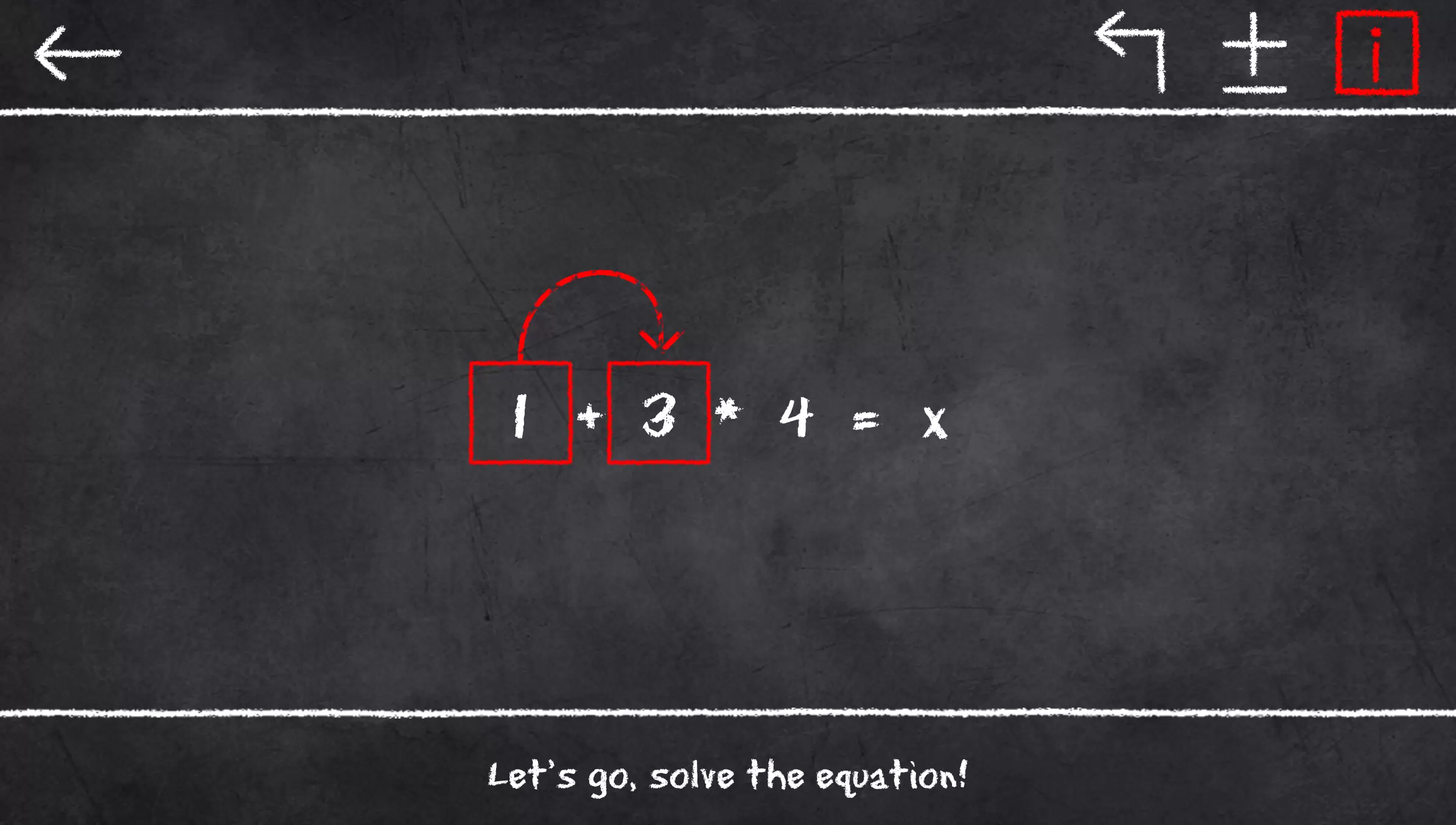 x=1: Learn to solve equations Zrzut ekranu 1