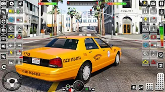 Taxi Simulator 3D-US Taxi Game Скриншот 3