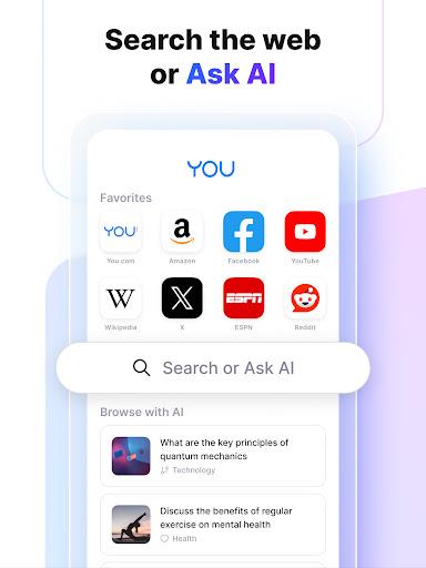 You.com AI Search and Browse应用截图第1张