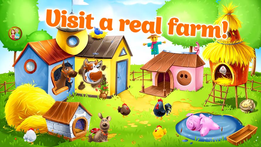 Kids Animal Farm Toddler Games Screenshot 0