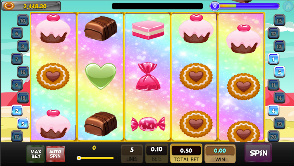 Candy Sweet Slot machine 스크린샷 3