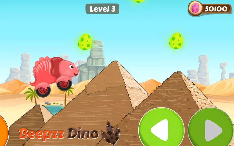 Car games for kids - Dino game ဖန်သားပြင်ဓာတ်ပုံ 1