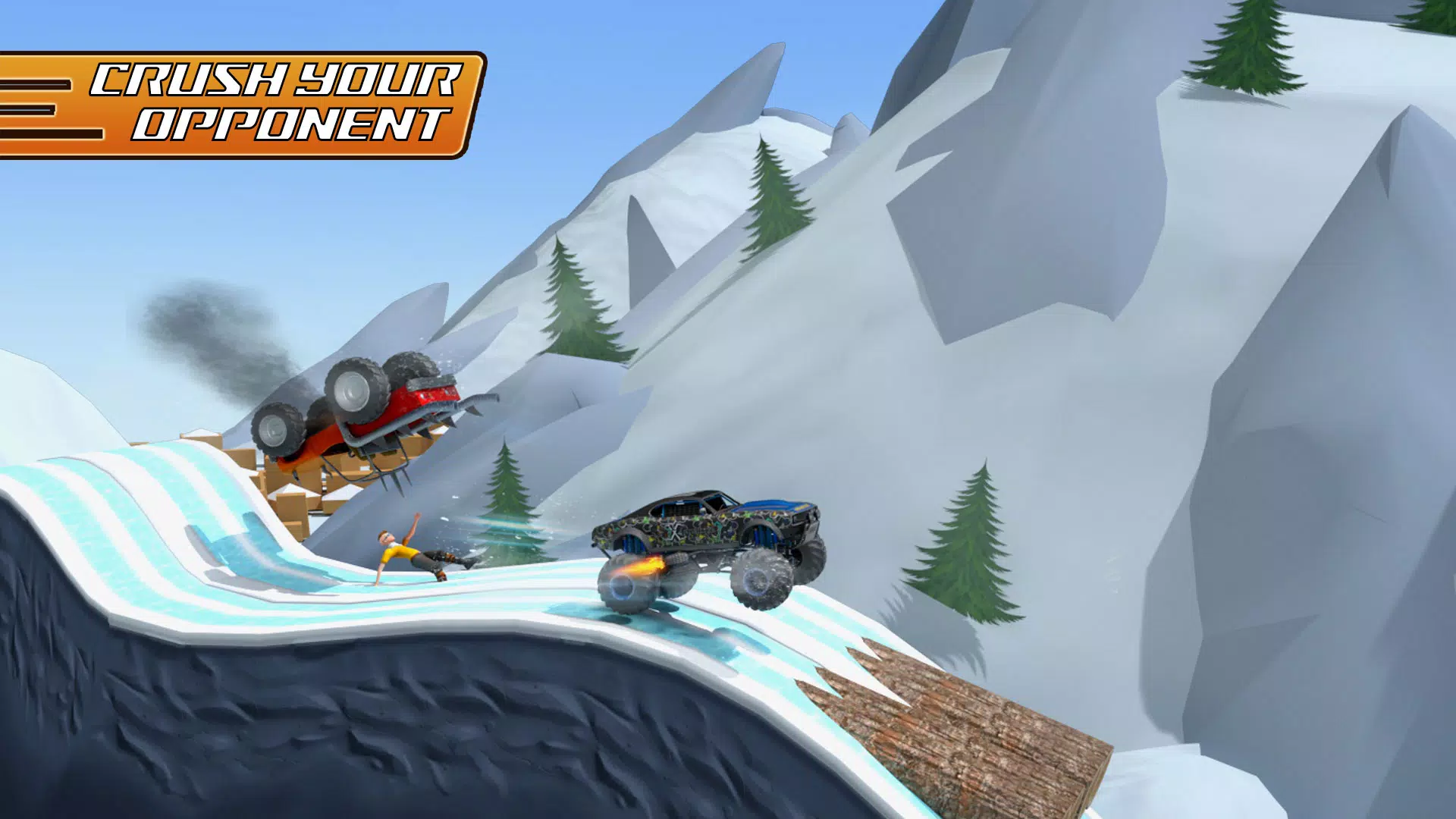 Uphill Racing - Hill Jump Game ဖန်သားပြင်ဓာတ်ပုံ 1