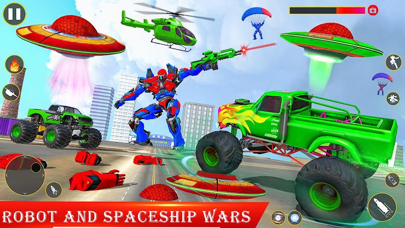 Spaceship Robot Transform Game ภาพหน้าจอ 0