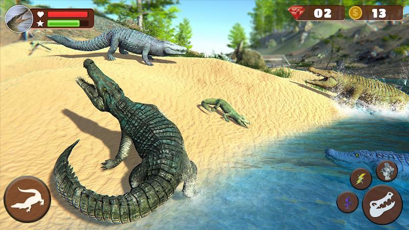 Schermata Wild Crocodile Family Sim Game 3