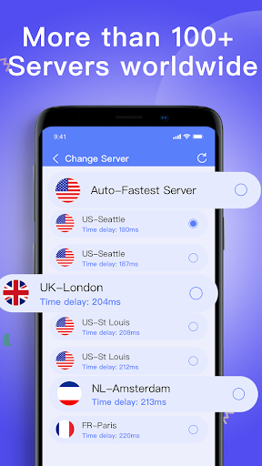 GeekNet - supervpn, secure スクリーンショット 1
