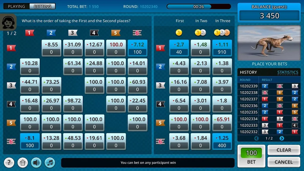 Dogs3D Races Betting Ảnh chụp màn hình 0
