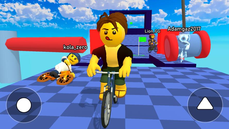 Obby bike: Parkour Adventure 스크린샷 1