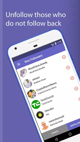 Unfollowers for Twitter應用截圖第1張