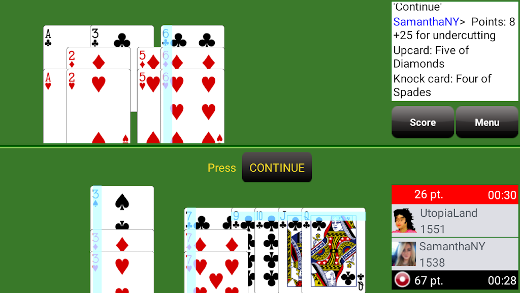Gin Rummy Club ภาพหน้าจอ 1