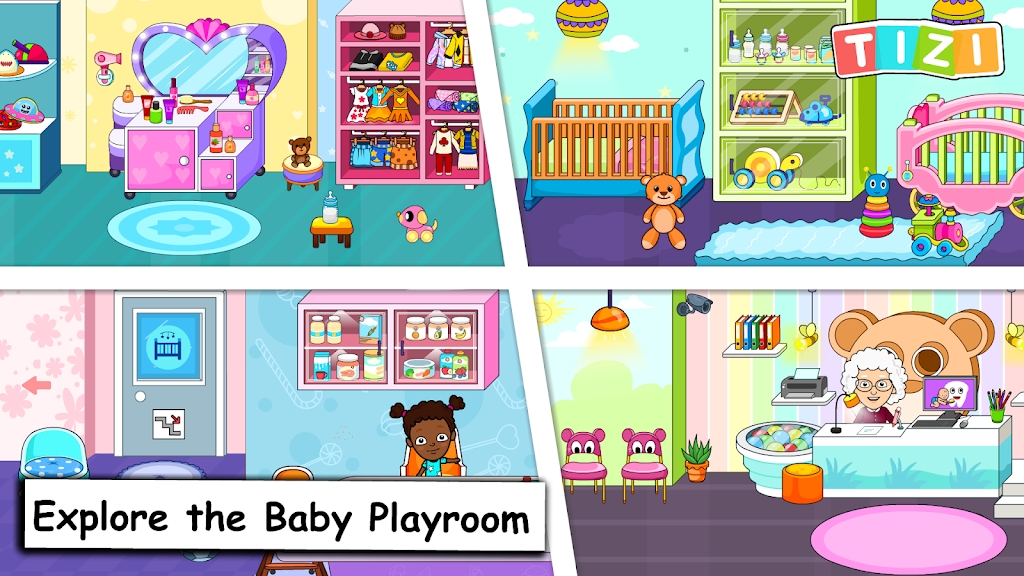 My Tizi Town Daycare Baby Game ဖန်သားပြင်ဓာတ်ပုံ 1