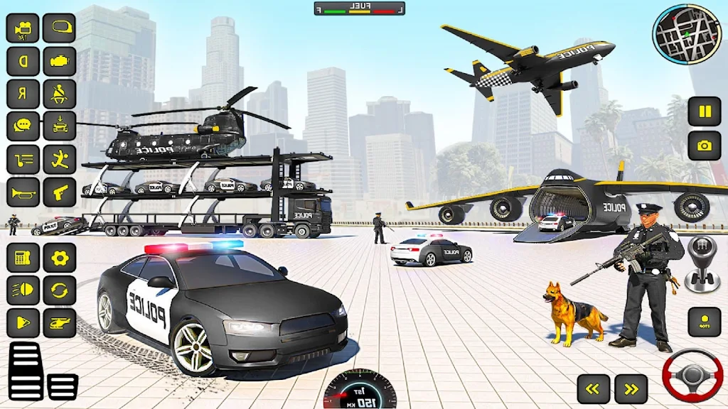 Police Truck Transport Game Zrzut ekranu 1