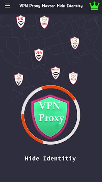 VPN Proxy Master Hide Identity Zrzut ekranu 1