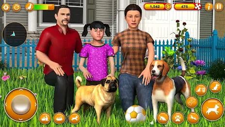 Pet Dog Family Adventure Games Скриншот 1