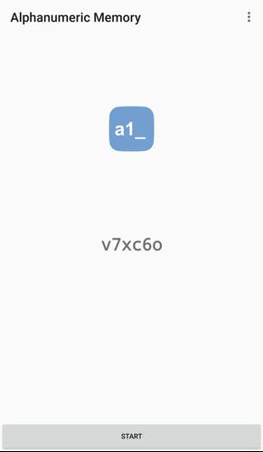 Alphanumeric Memory स्क्रीनशॉट 0