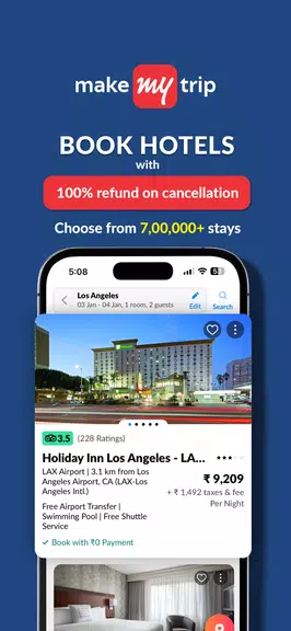 MakeMyTrip Hotels, Flight, Bus应用截图第3张