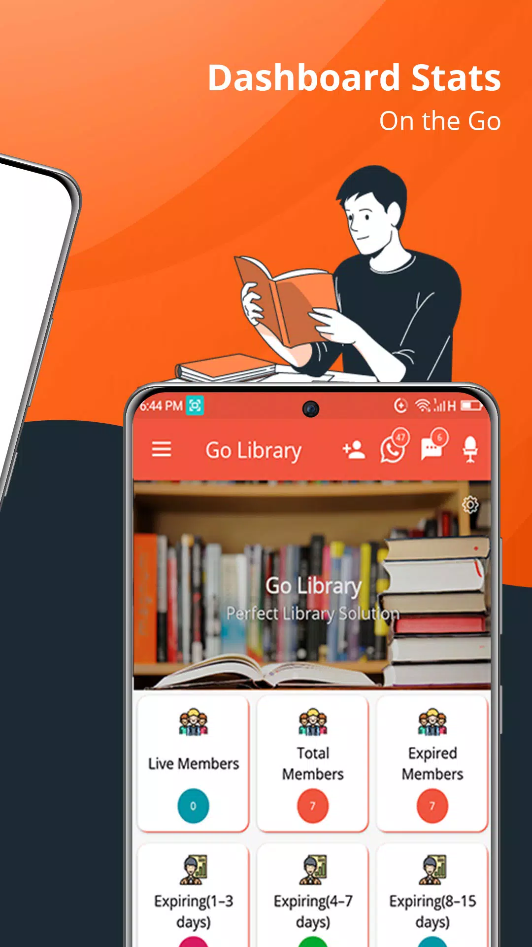 GoLibrary Library Manager App Captura de tela 1