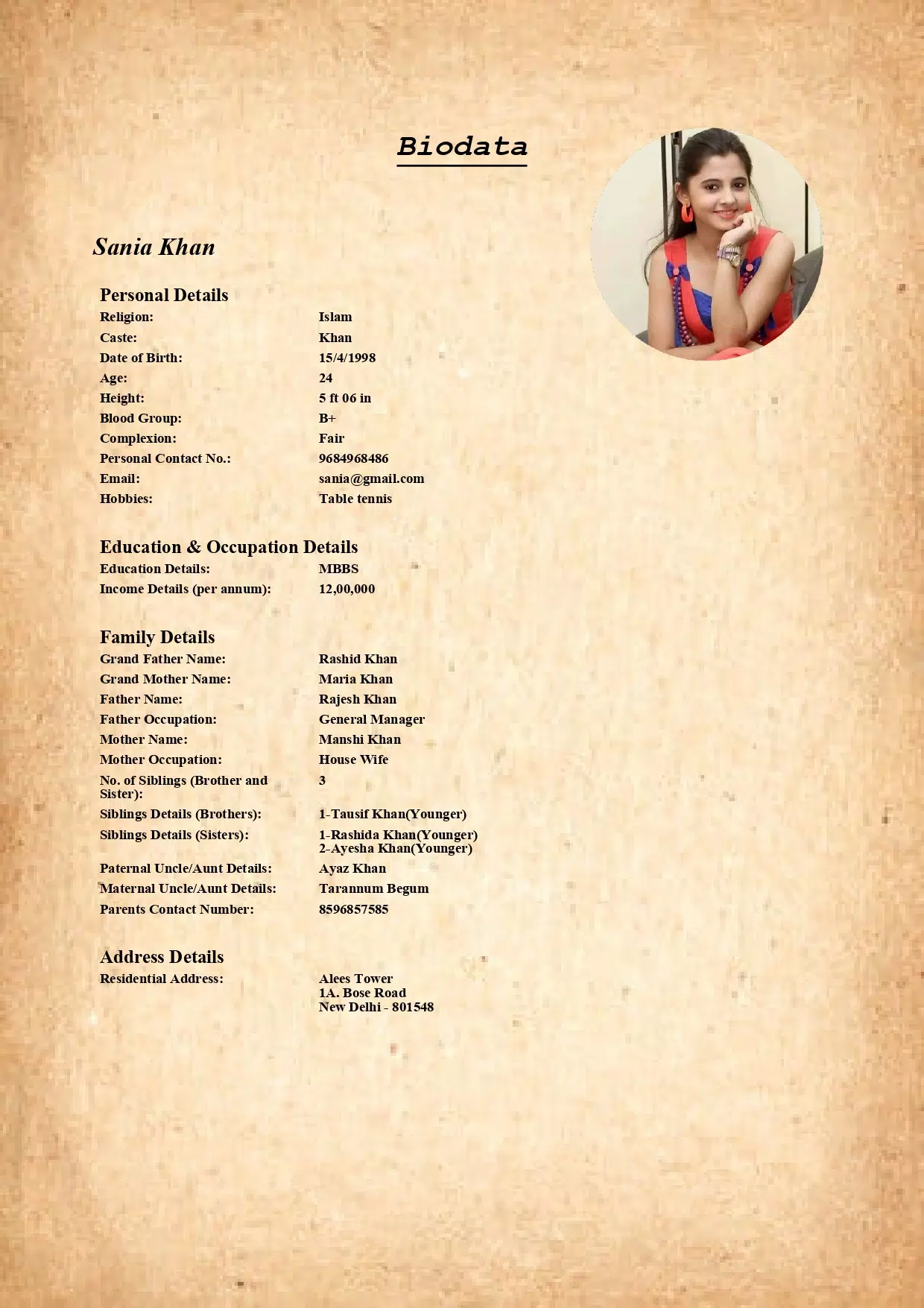 Muslim Marriage Biodata Maker Zrzut ekranu 3