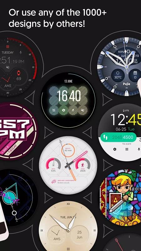 Watch Faces - Pujie - Premium スクリーンショット 1