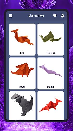 Origami dragons Ảnh chụp màn hình 0