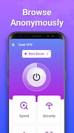 Geek VPN: Fast & Stable Proxy Zrzut ekranu 1