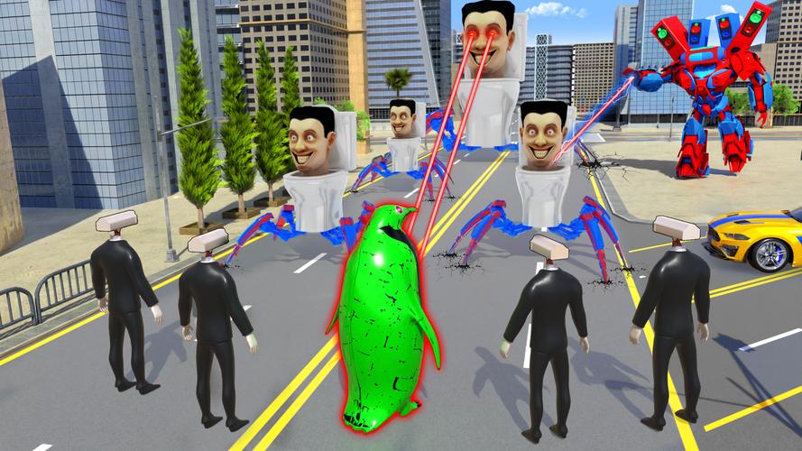 Toilet Monster Robot Games スクリーンショット 2