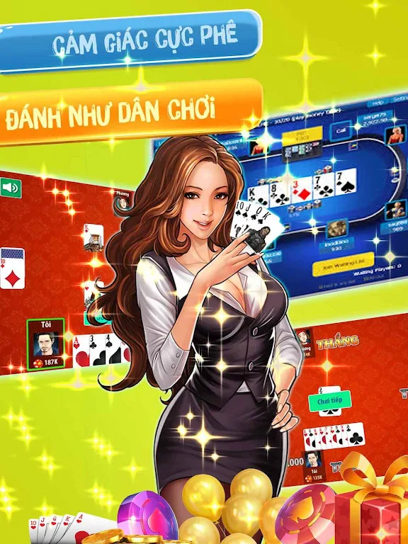 Schermata Đánh  tiến lên OFFLINE - tien len mien nam 1