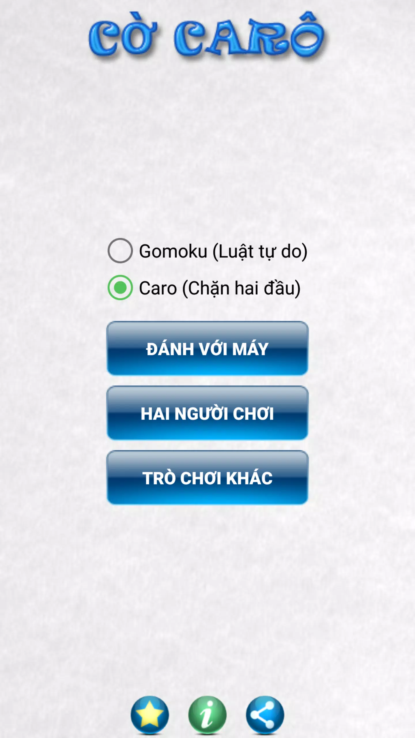 Co Caro - Gomoku - Renju Ảnh chụp màn hình 0