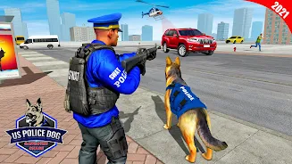 US Police Dog Crime Chase Game Tangkapan skrin 2