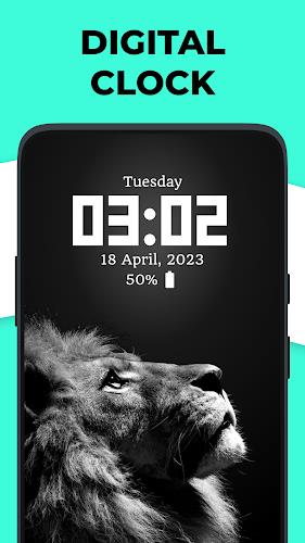 Live Clock wallpaper app Tangkapan skrin 1